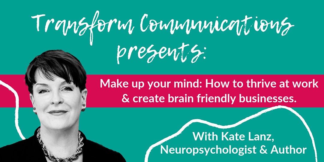 Make up your mind event with Kate Lanz